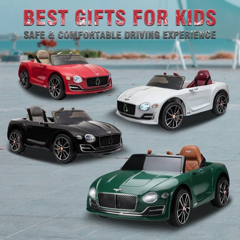 12V Kids Electric Ride-On Car Licensed Bentley Style with Remote Control and LED Lights - Image 2