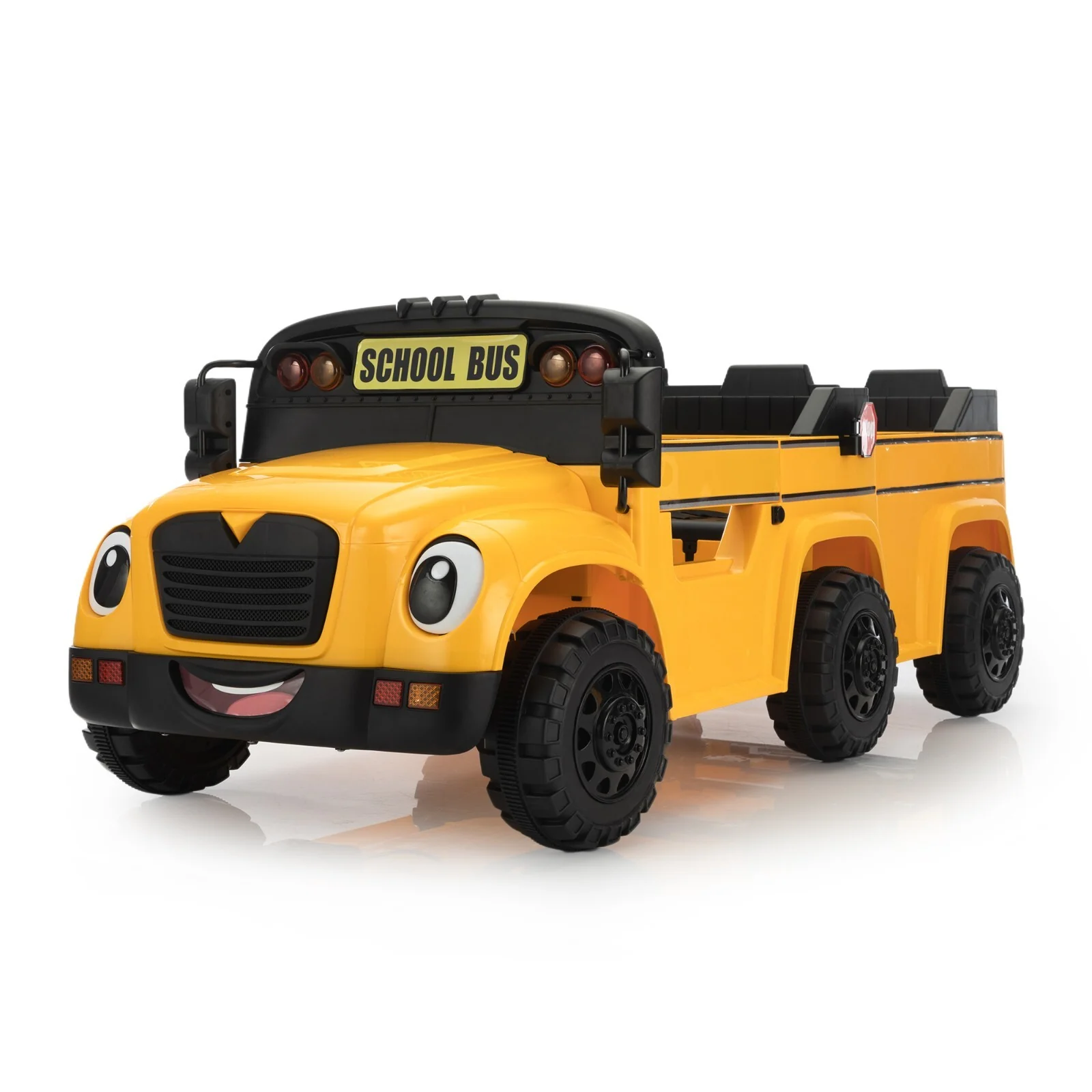 12V Kids Electric 2-Seater Ride-On School Bus Toy Car with Remote Control - Image 10