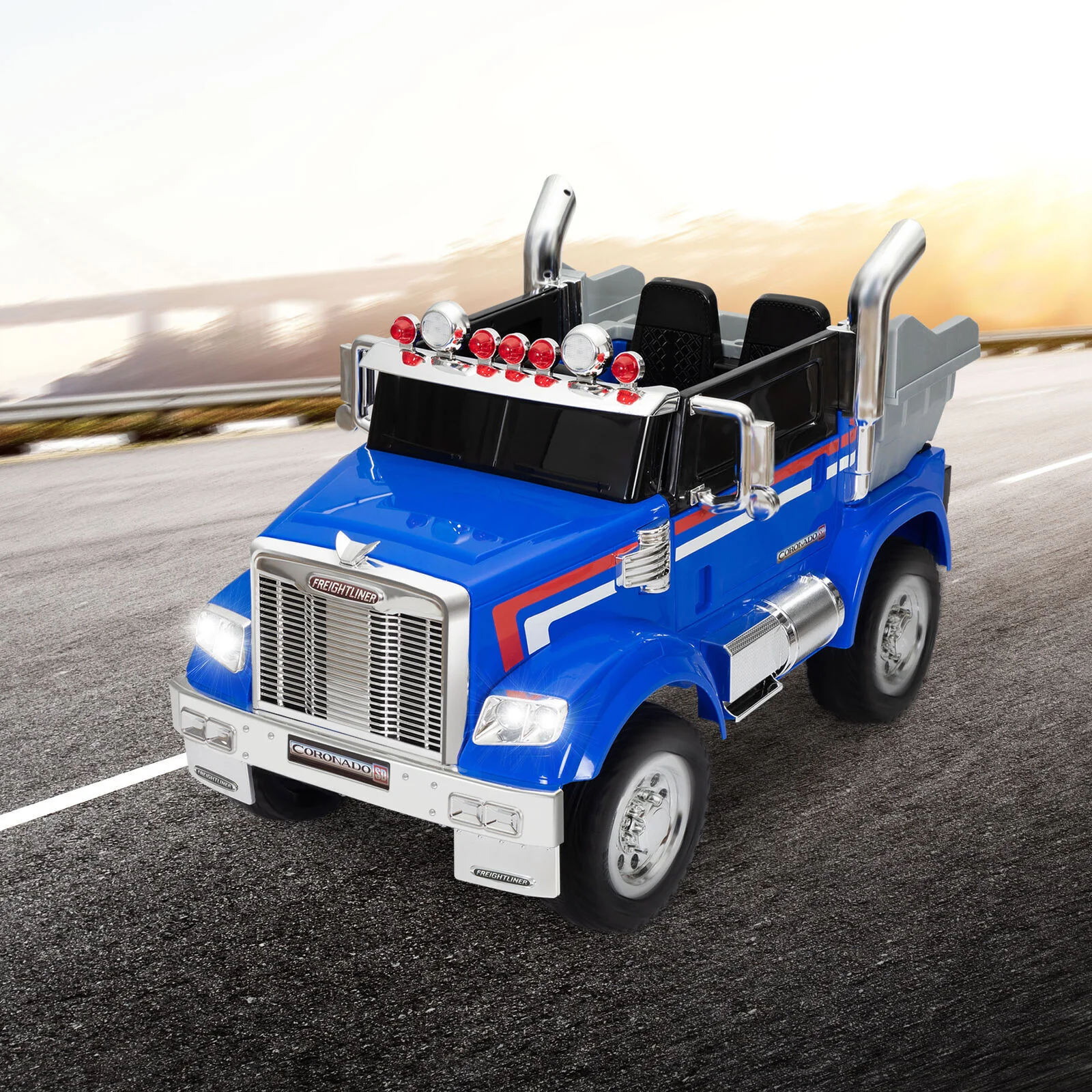 12V Kids Electric Ride On Toy Truck with Music and Remote Control - Image 34
