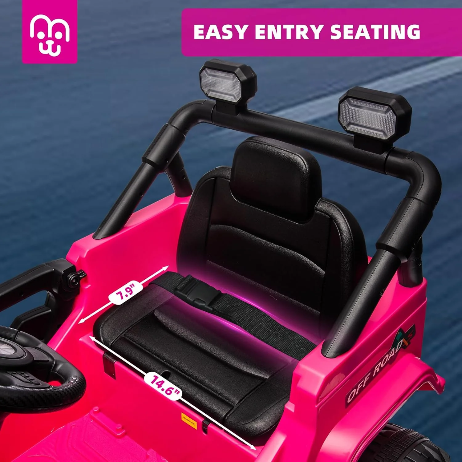 12V Kids Electric Ride-On Truck Car with Remote Control, Twin 35W Motors, 3.5 MPH Max Speed - Image 7