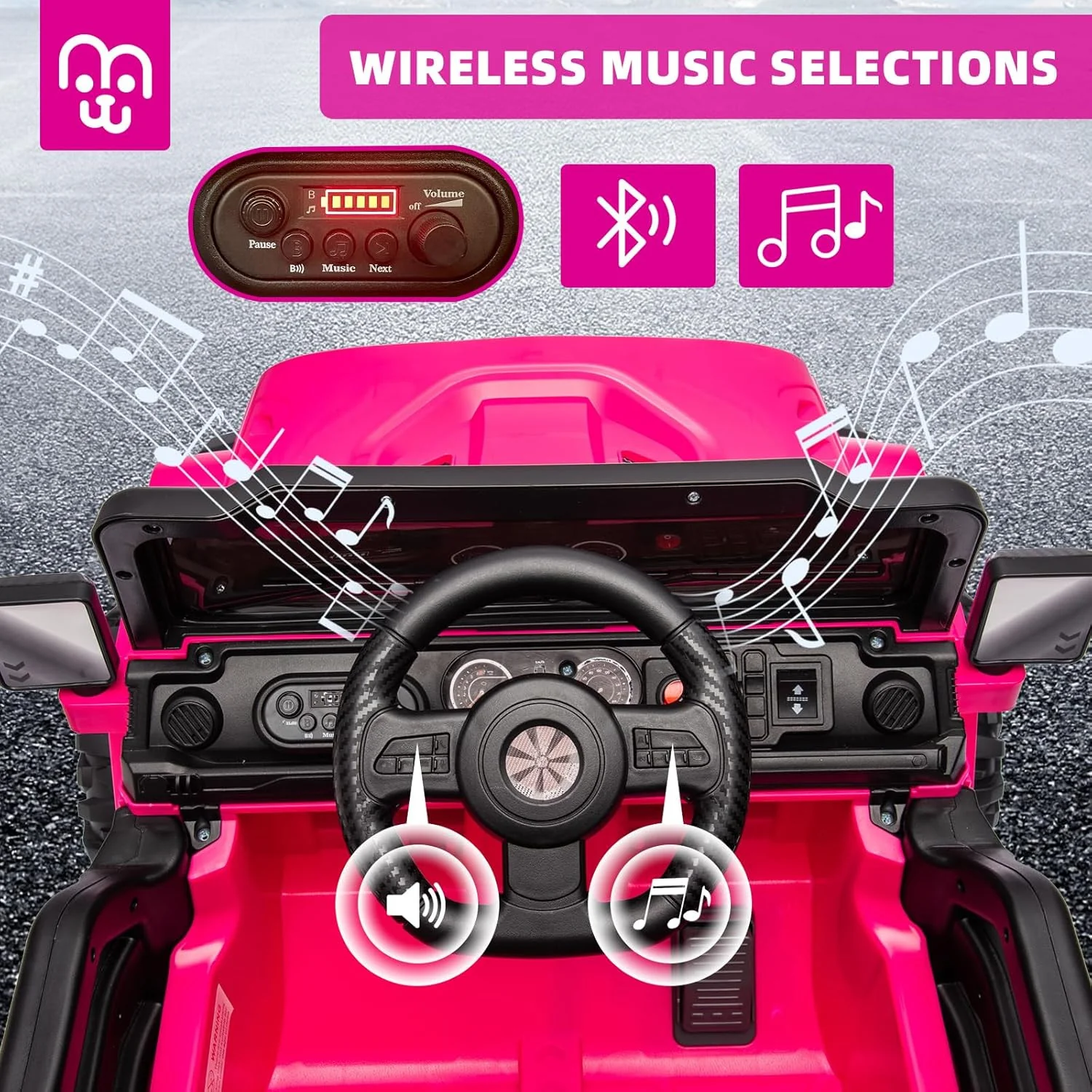 12V Kids Electric Ride-On Truck Car with Remote Control, Twin 35W Motors, 3.5 MPH Max Speed - Image 4