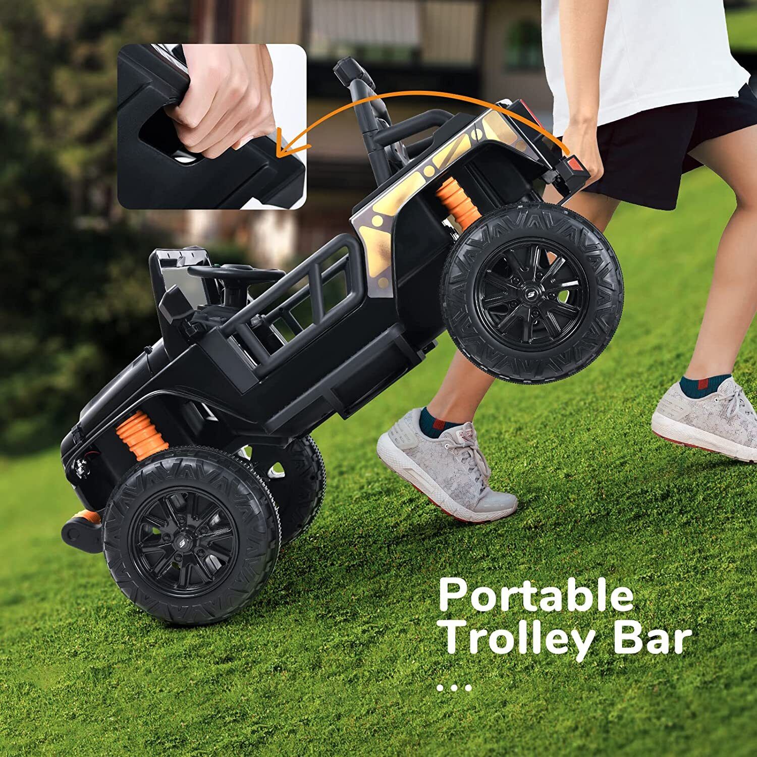 12V Kids Electric Ride On Truck with Remote Control and Parent Seat - Image 10