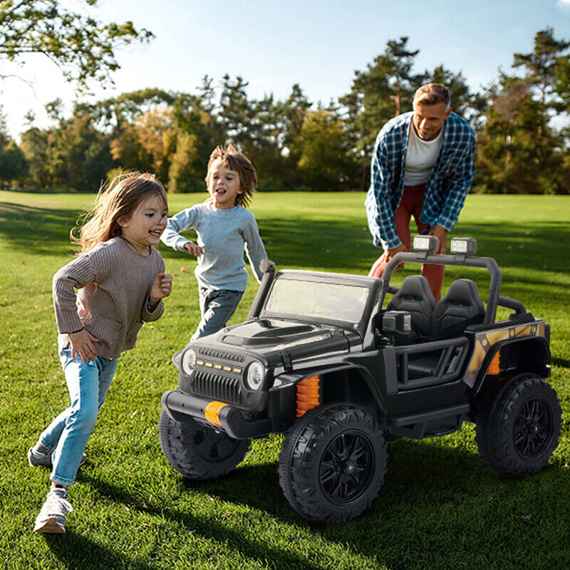 12V Kids Electric Ride On Truck with Remote Control and Parent Seat - Image 6