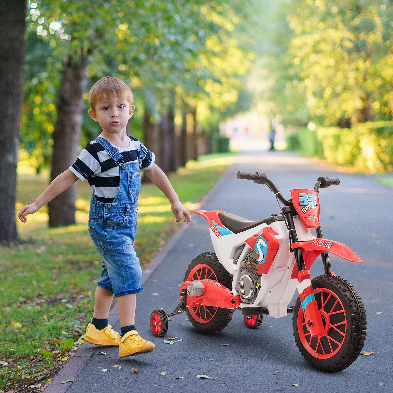 12V Electric Battery-Powered Kids Off-Road Dirt Bike Ride-On Toy Motorcycle - Image 2