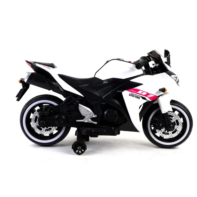 12V Kids Ride-On Motorcycle Toy with Training Wheels and Music, 1.8-3.2 mph for Ages 3-6 - Image 9