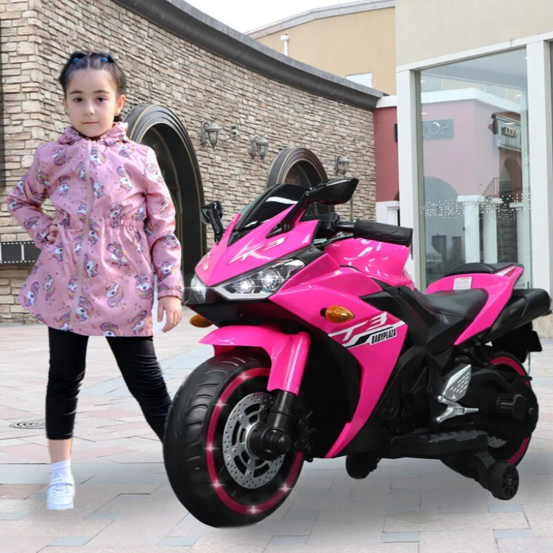 12V Kids Ride-On Motorcycle Toy with Training Wheels 12V7AH Battery for Ages 3-6 Years - Image 5