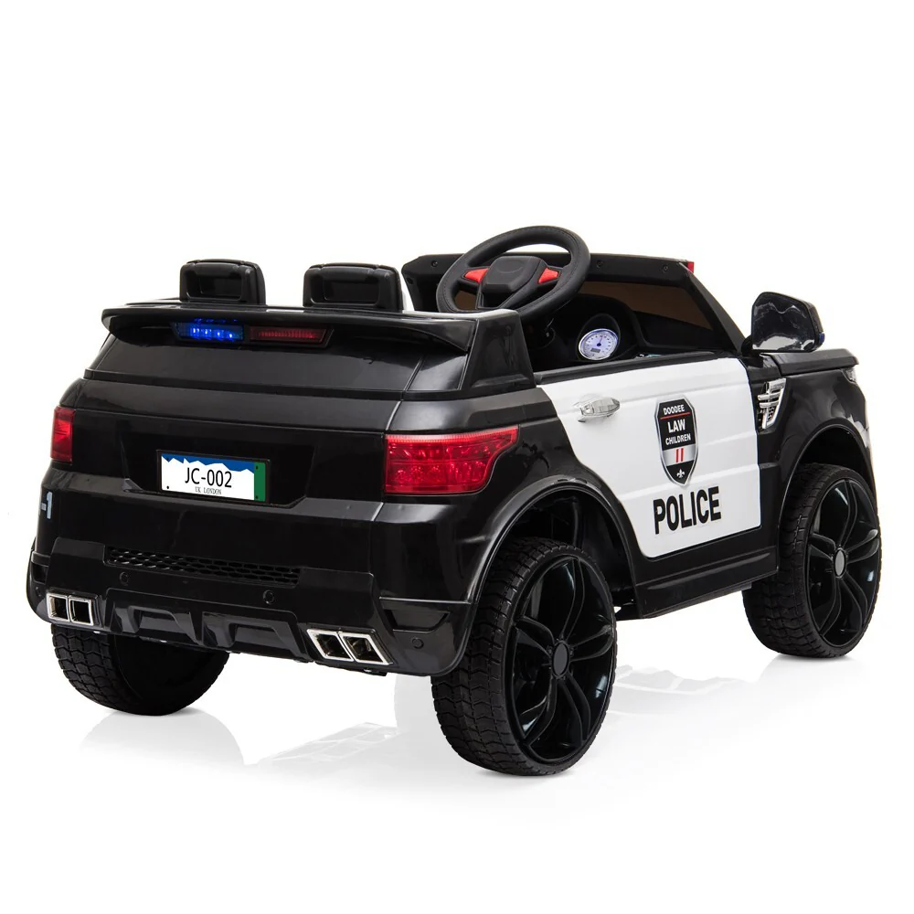 12V Kids Police Ride-On Electric Car with 2.4G Remote Control and LED Flashing Lights - Image 13
