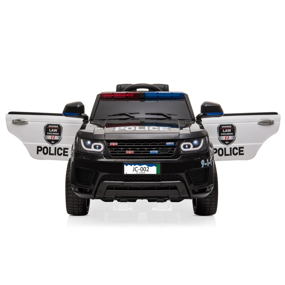 12V Kids Police Ride-On Electric Car with 2.4G Remote Control and LED Flashing Lights - Image 8