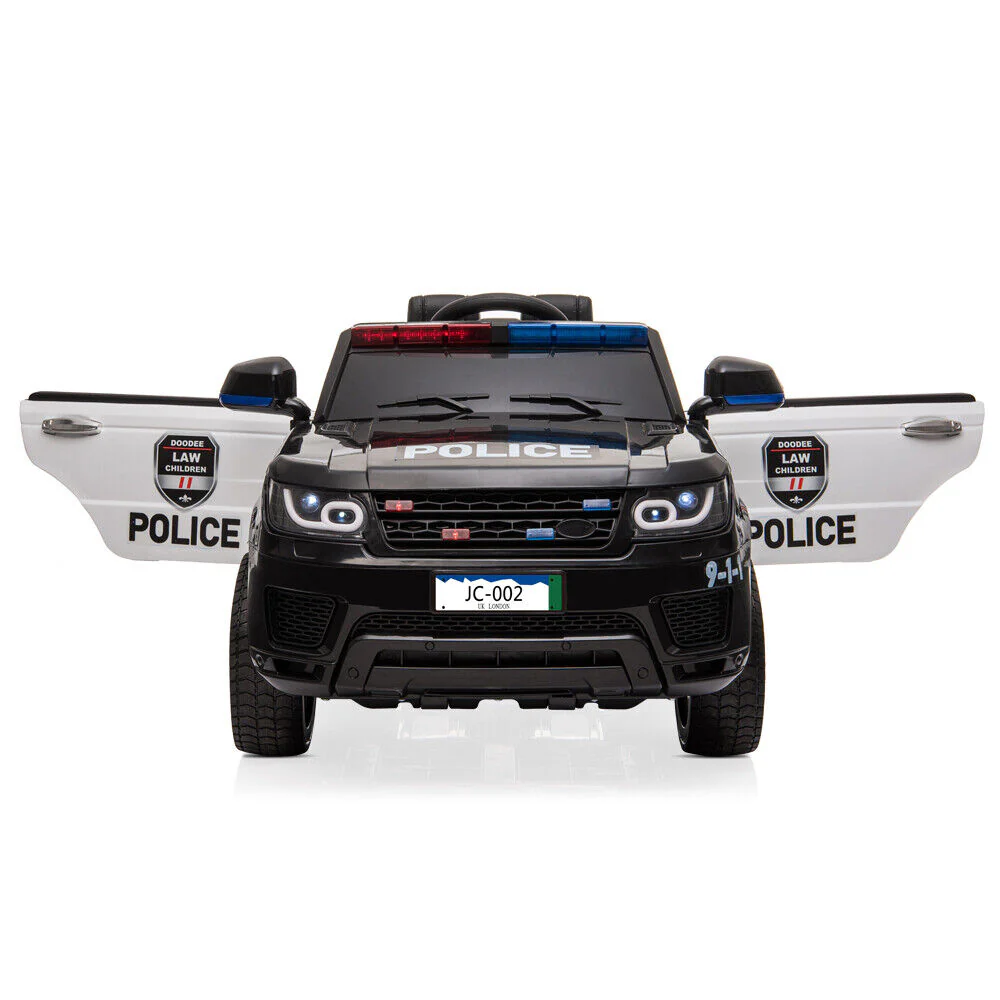 12V Kids Police Ride-On Car with Remote Control and LED Flashing Lights - Image 11