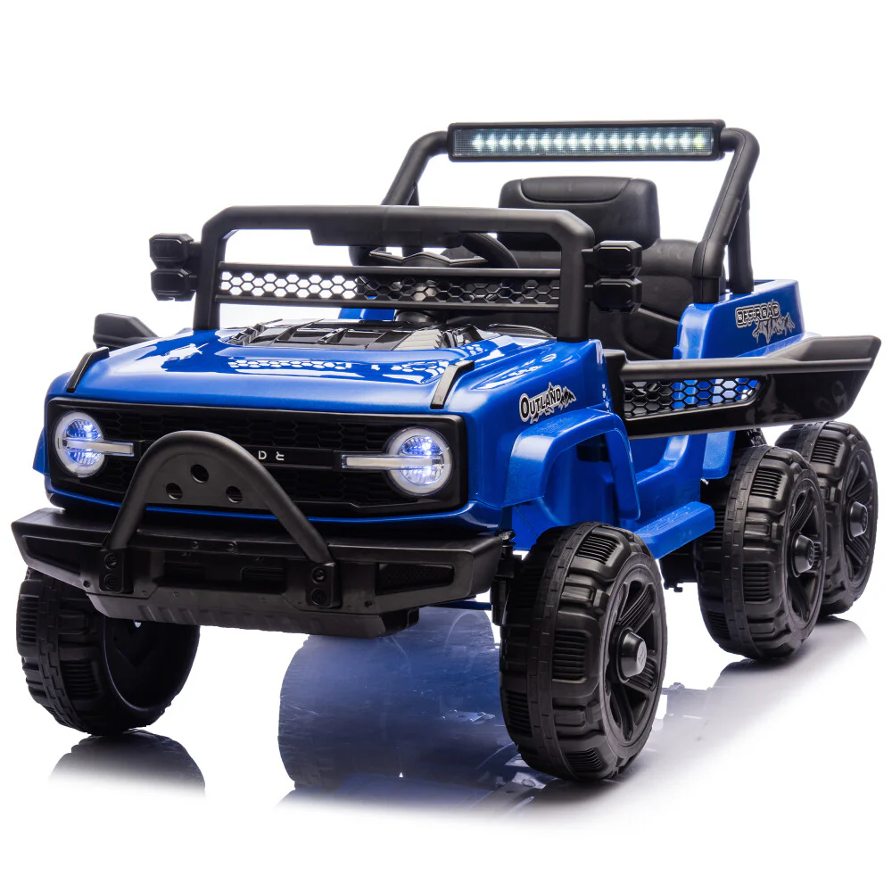 12V Kids 6-Wheel Electric Ride-On Truck Car with Parental Remote Control - Image 12
