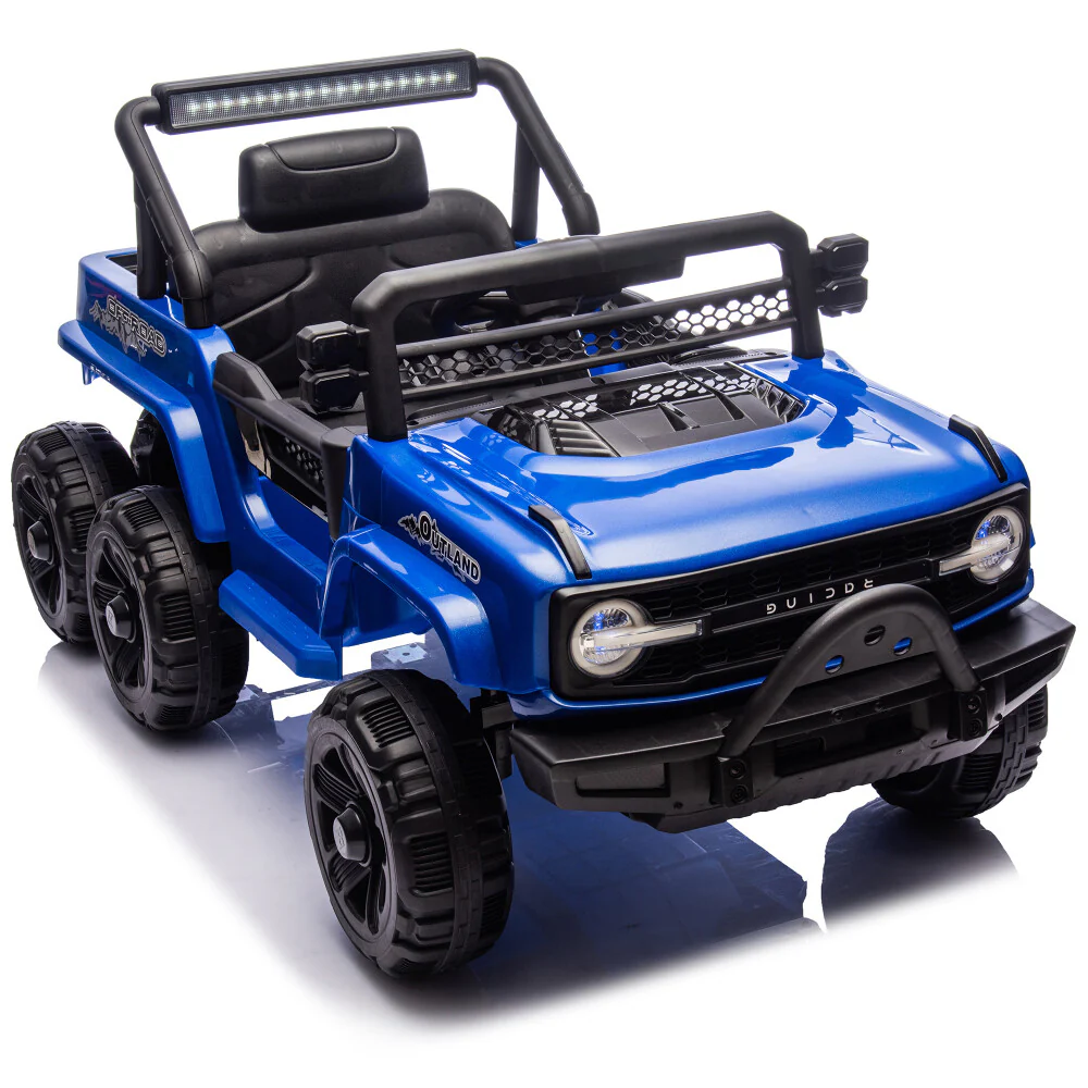 12V Kids 6-Wheel Electric Ride-On Truck Car with Parental Remote Control - Image 5
