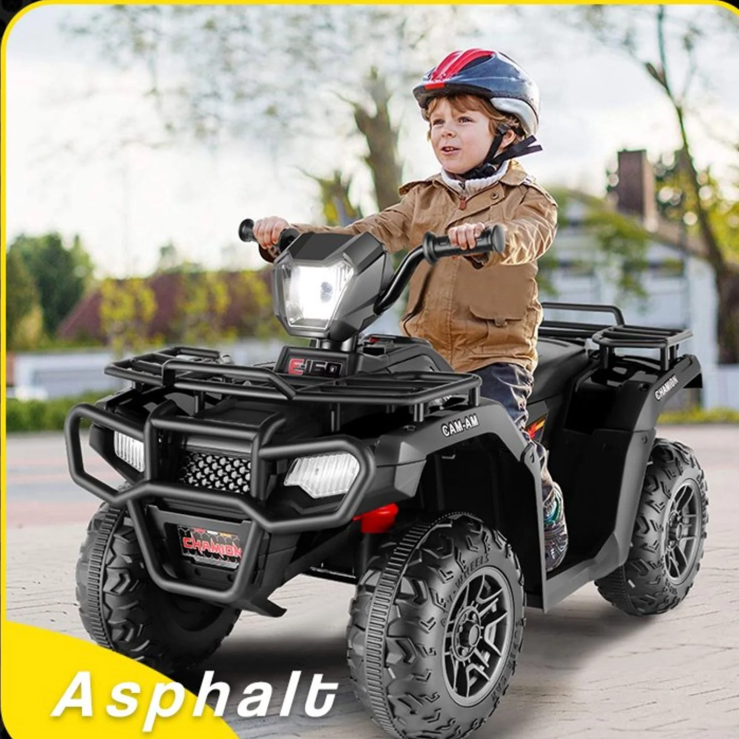 12V Electric Kids Ride-On ATV Quad 4-Wheeler Toy Car with Music, AUX, USB, and LED Lights - Image 10