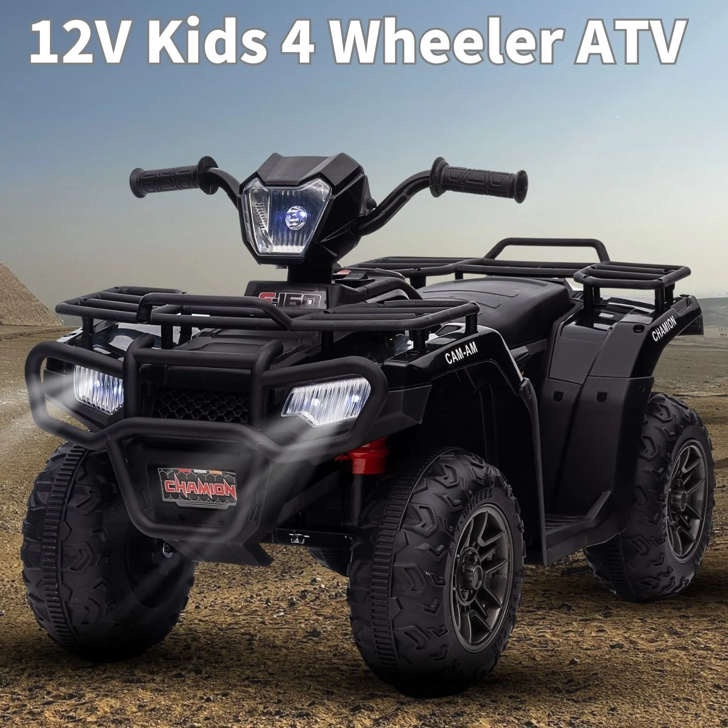 12V Electric Kids Ride-On ATV Quad 4-Wheeler Toy Car with Music, AUX, USB, and LED Lights - Image 11