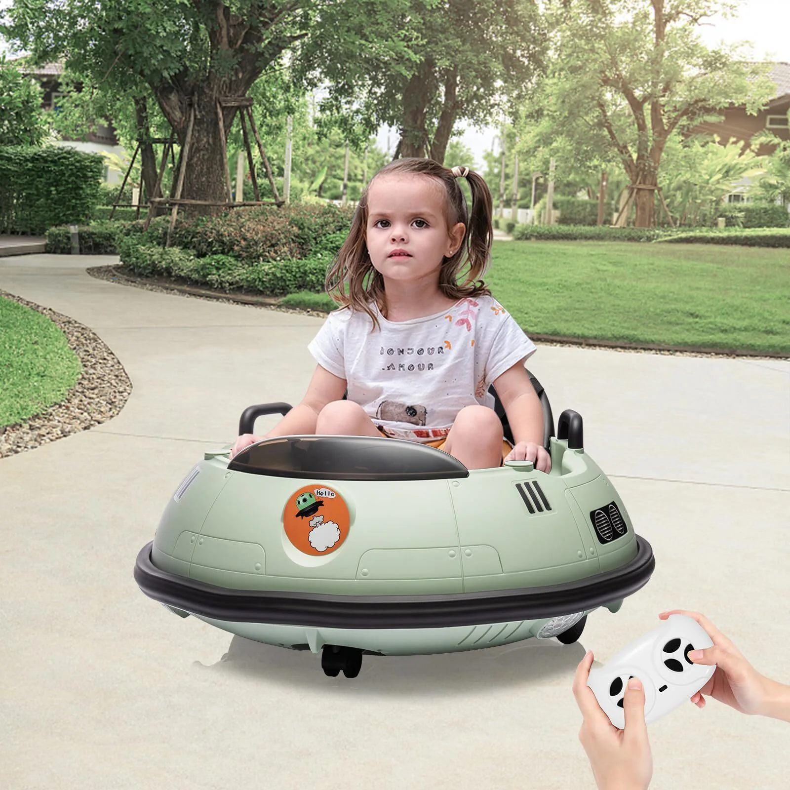 12V Kids Electric Ride-On Bumper Car with 360-Degree Spin and Remote Control for Toddlers - Image 18