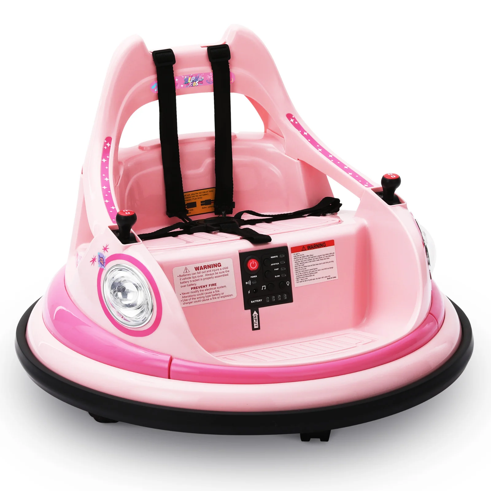 12V Kids Electric Ride-On Bumper Car with 360-Degree Spin, Remote Control, and LED Lights - Image 10