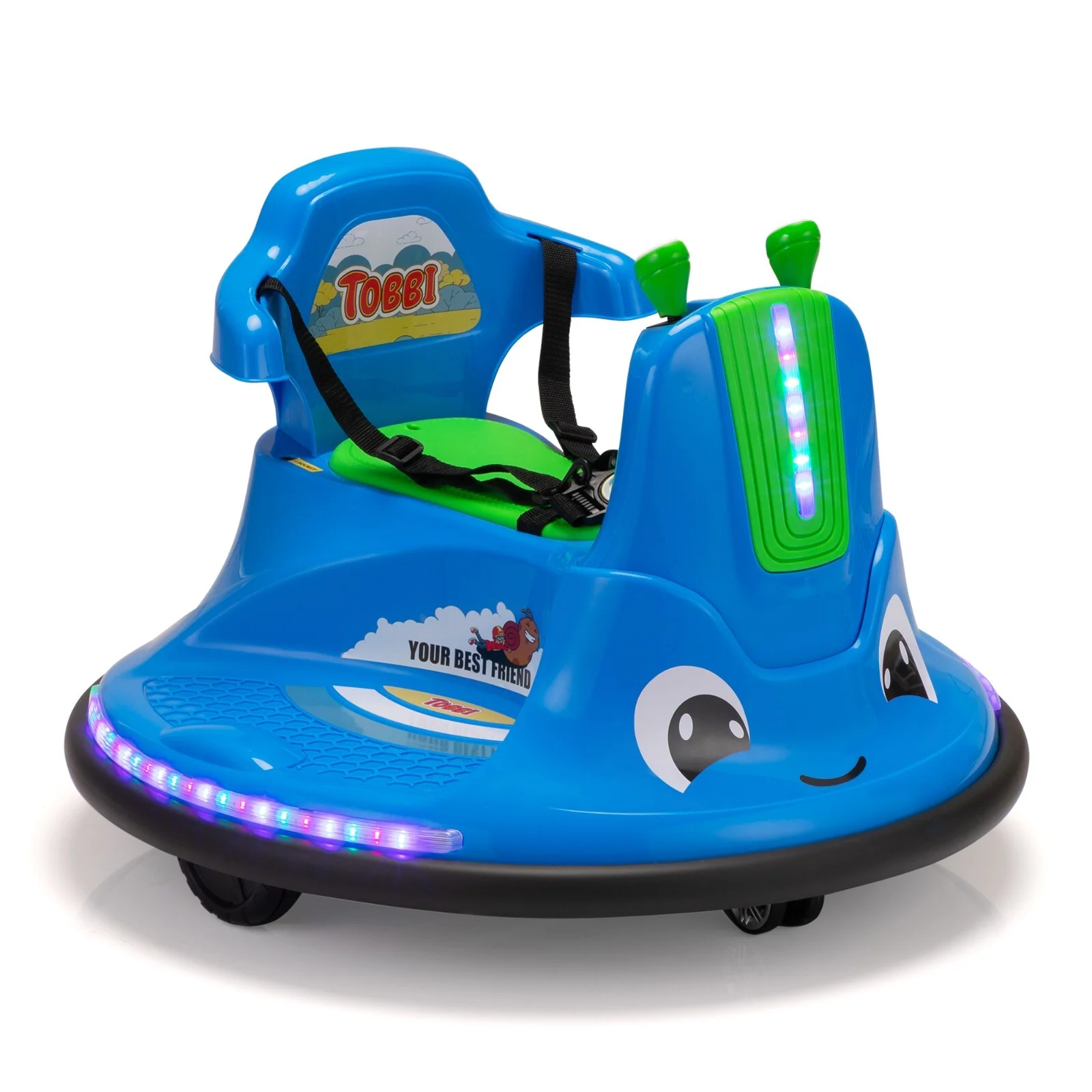 12V Kids Electric Ride-On Bumper Car with 360° Spinning, Remote Control, and MP3 Player - Image 16