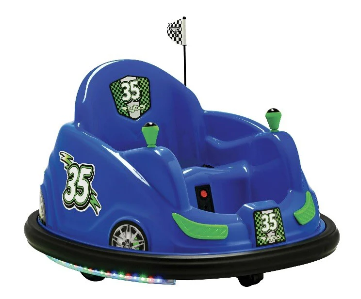 12V Kids Ride-On Bumper Car with Remote Control, 360° Spin and Flashing Lights for Toddlers - Image 2
