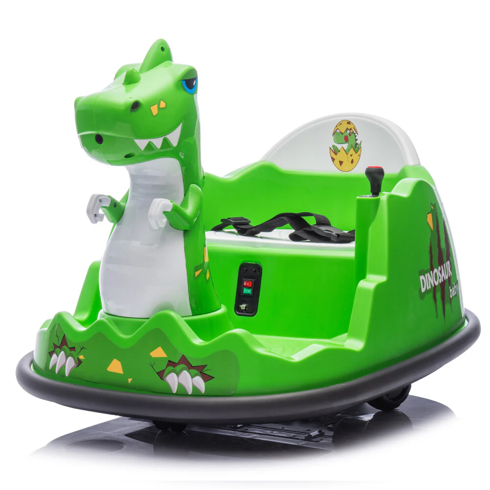 12V Kids Ride-On Bumper Car with Parent Remote Control, 360° Rotation, and Anti-Collision Strip - Image 5