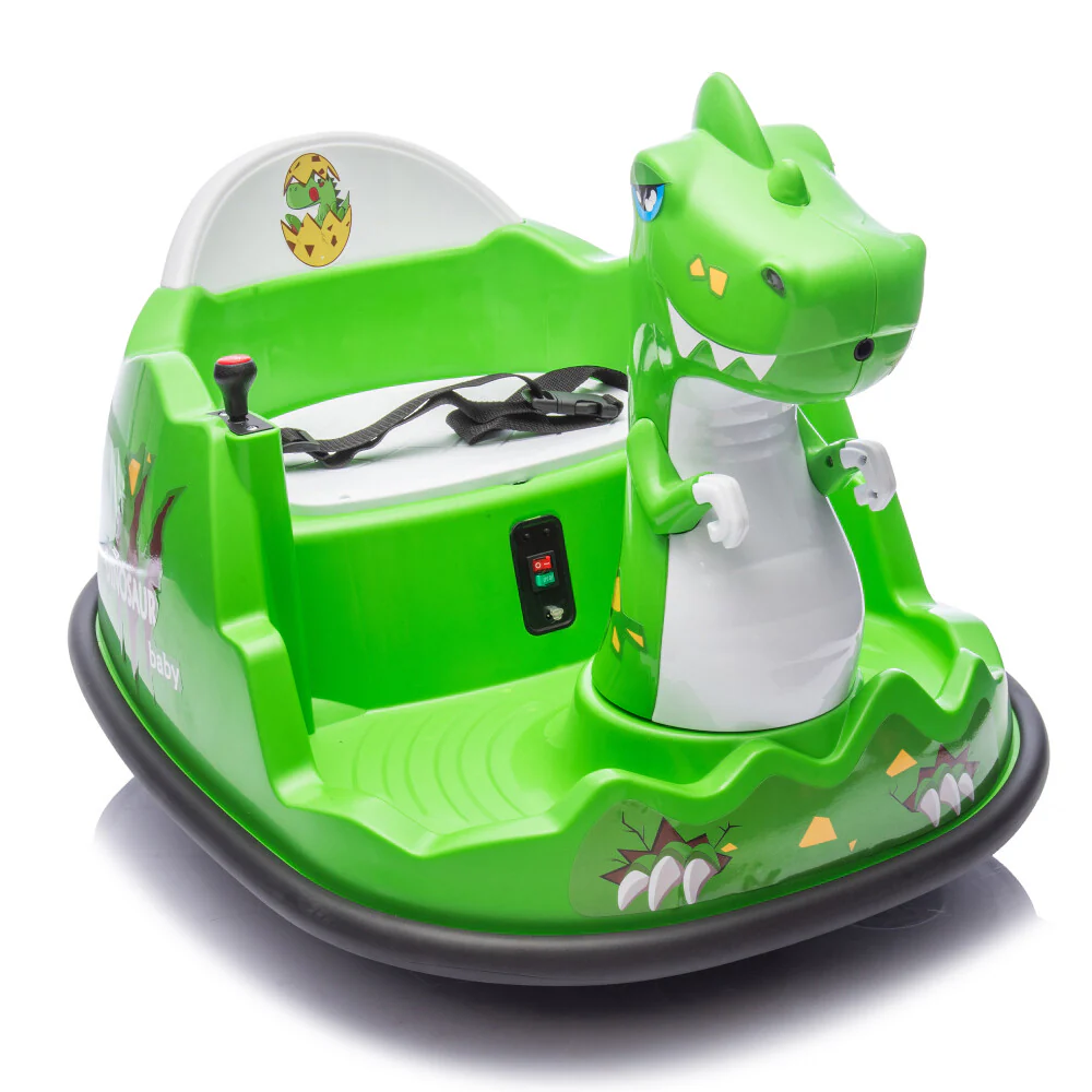 12V Kids Ride-On Bumper Car with Parent Remote Control, 360° Rotation, and Anti-Collision Strip - Image 9