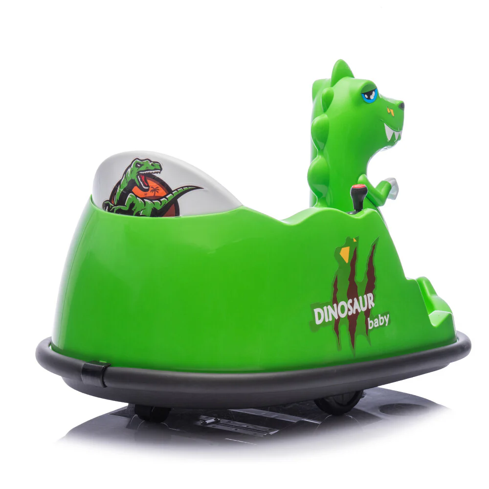 12V Kids Ride-On Bumper Car with Parent Remote Control Dinosaur Shape and Element Design - Image 26