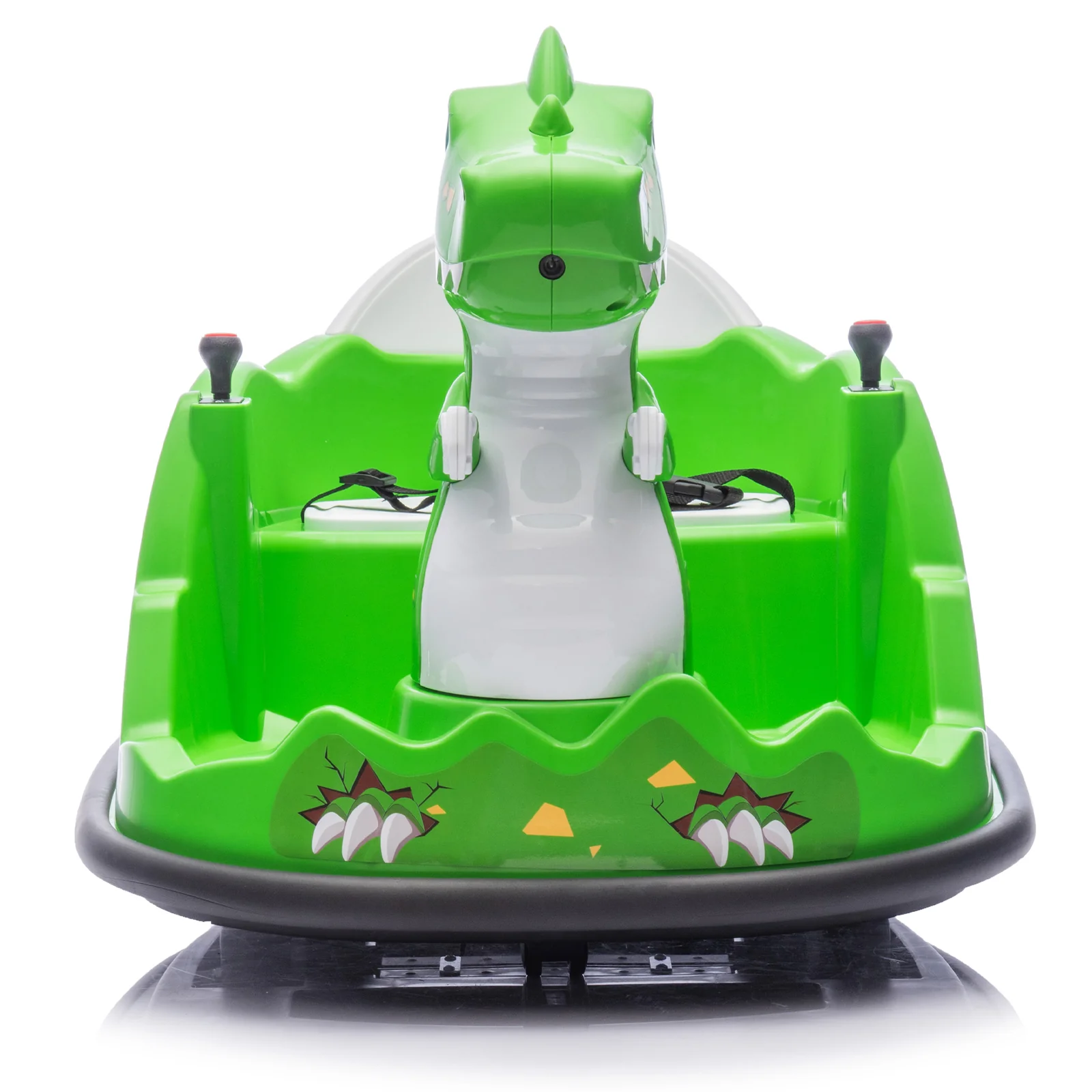 12V Kids Ride-On Bumper Car with Parental Control Dinosaur Design 2WD - Image 11