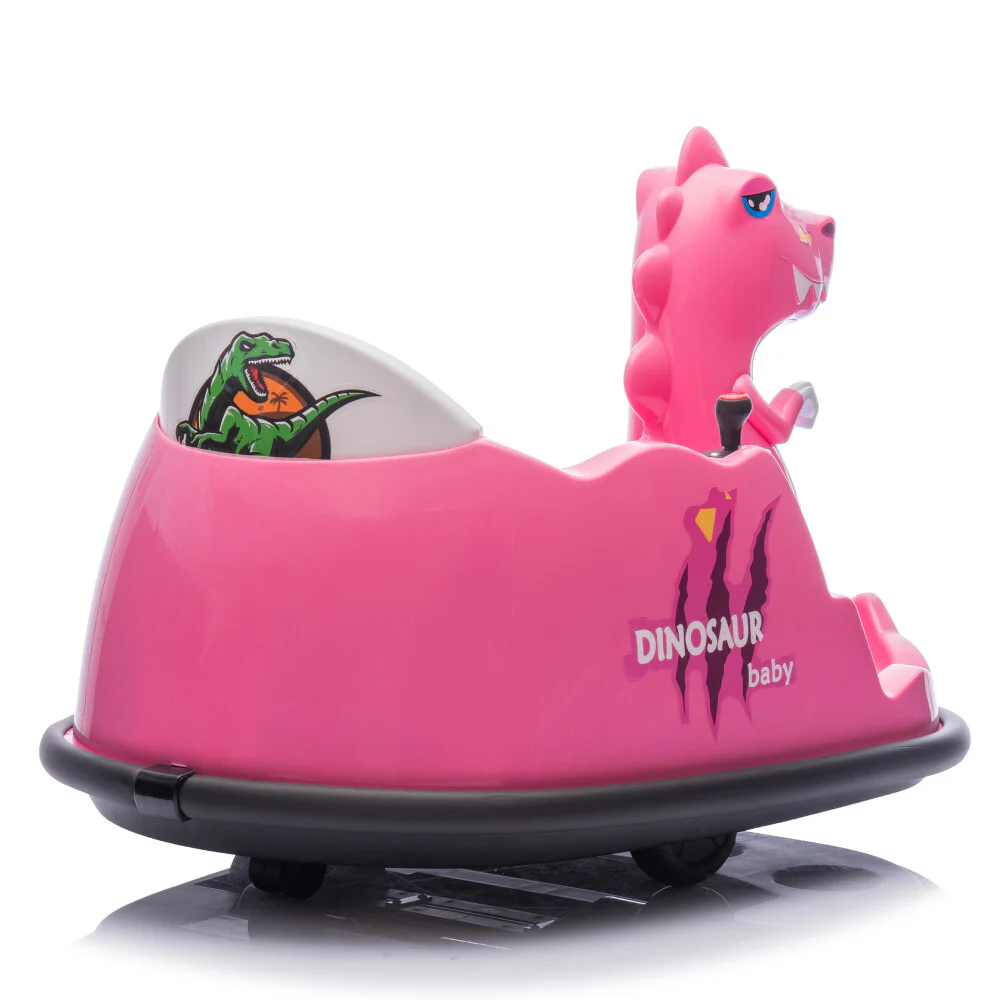 12V Kids Ride-On Bumper Car with Parental Remote Control Dinosaur Shape and Element Design - Image 15