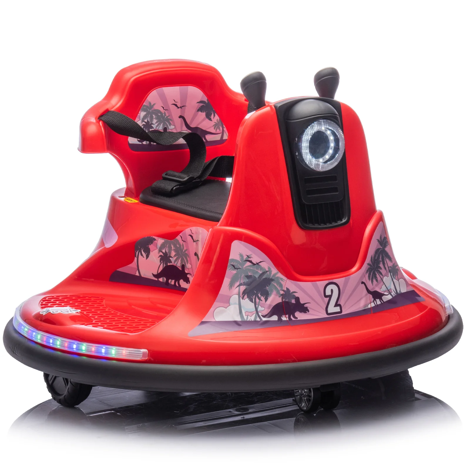 12V Kids Ride-On Bumper Car with 360-Degree Rotation and Parent Remote Control - Image 6