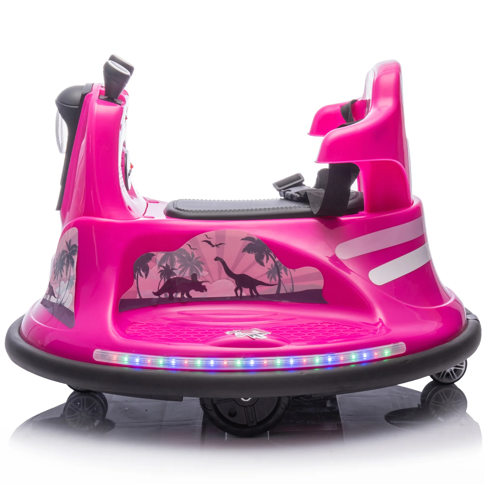 12V Kids Ride-On Bumper Car with Parental Control and 360-Degree Rotation, Two-Handed Steering - Image 10