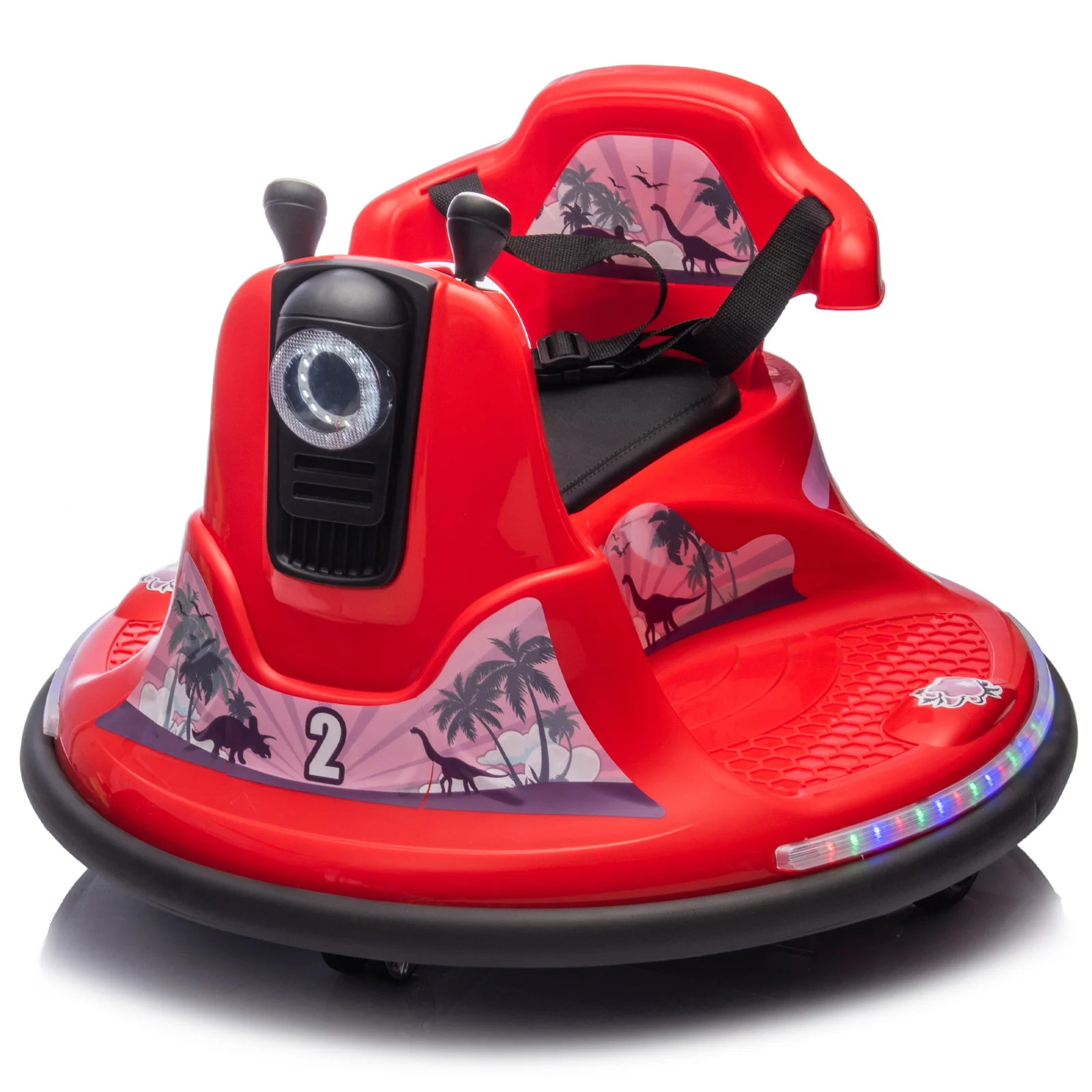 12V Kids Ride-On Bumper Car with Parental Remote Control and 360-Degree Rotation - Image 3