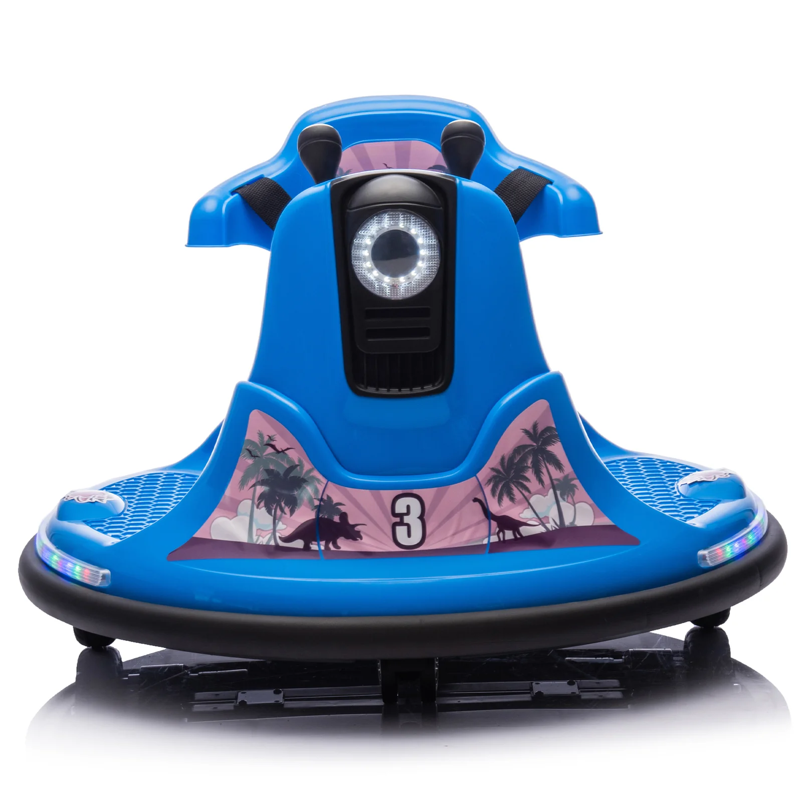 12V Kids Ride-On Bumper Car with Parental Remote Control, 360-Degree Rotation, Two-Handed Steering - Image 9