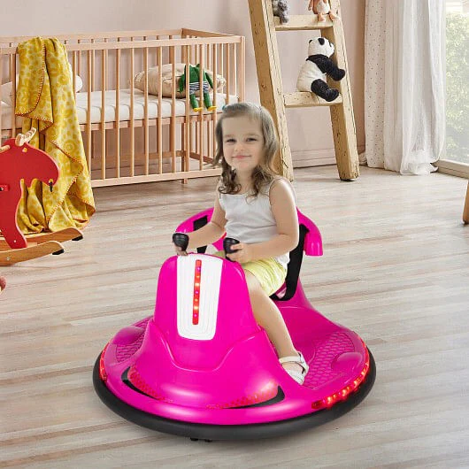 12V Kids Ride-On Bumper Car with Remote Control, Lights, and Music – Blue - Image 7