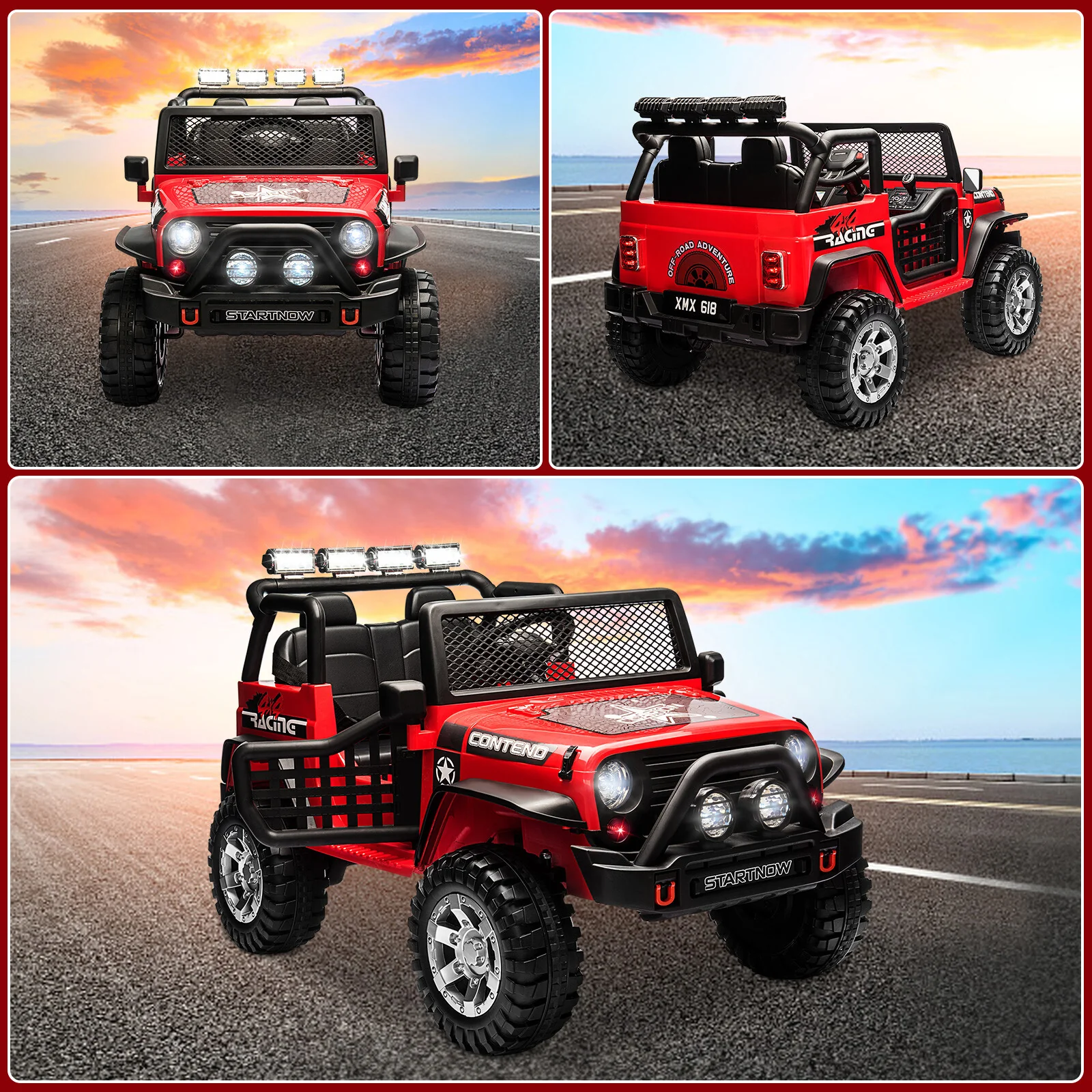12V Electric 2-Seater Kids Ride-On Jeep Toy with Remote Control - Image 7