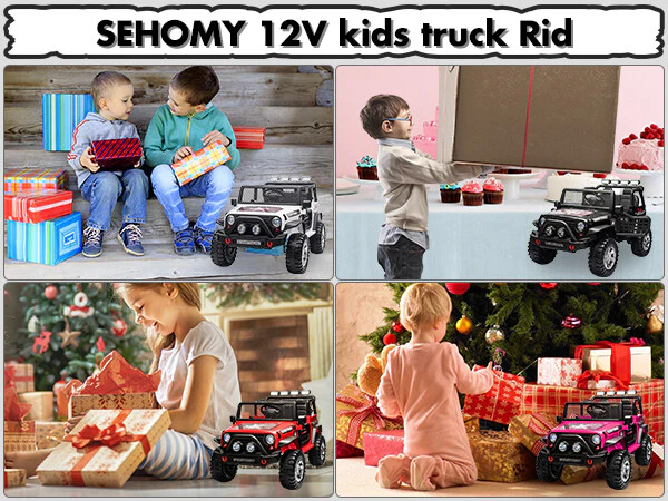 12V Kids 2-Seater Electric Ride-On Jeep Truck with MP3, LED Lights, and Remote Control - Image 8