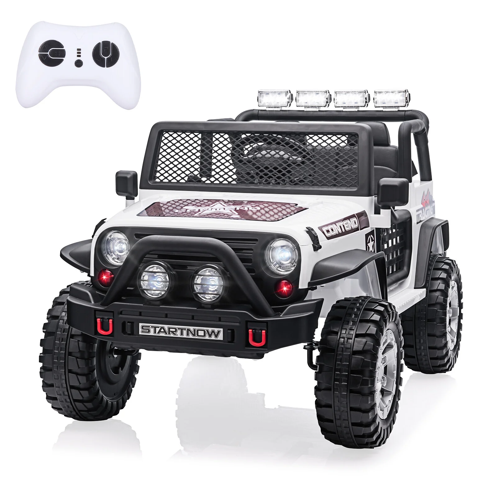12V Electric 2-Seater Kids Ride-On Jeep Truck with Remote Control - Image 18