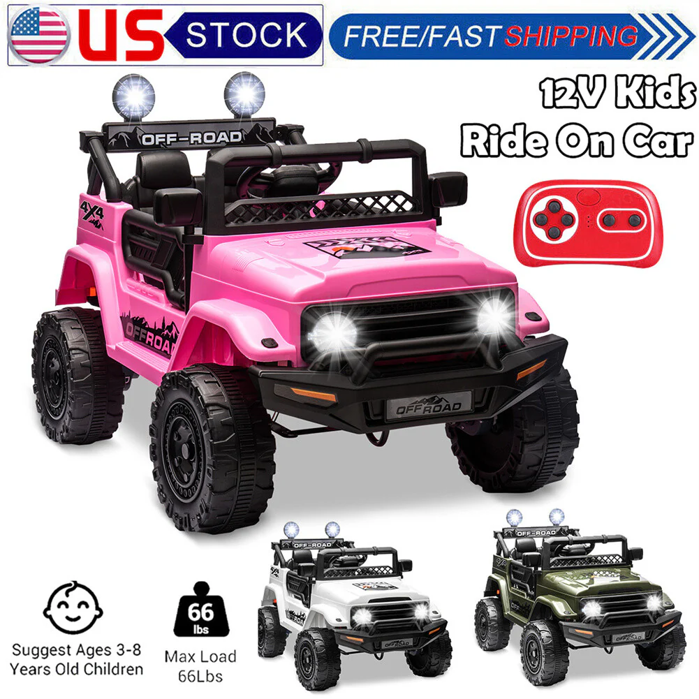 12V Electric 2-Seater Kids Ride-On Jeep Truck with Remote Control - Image 7