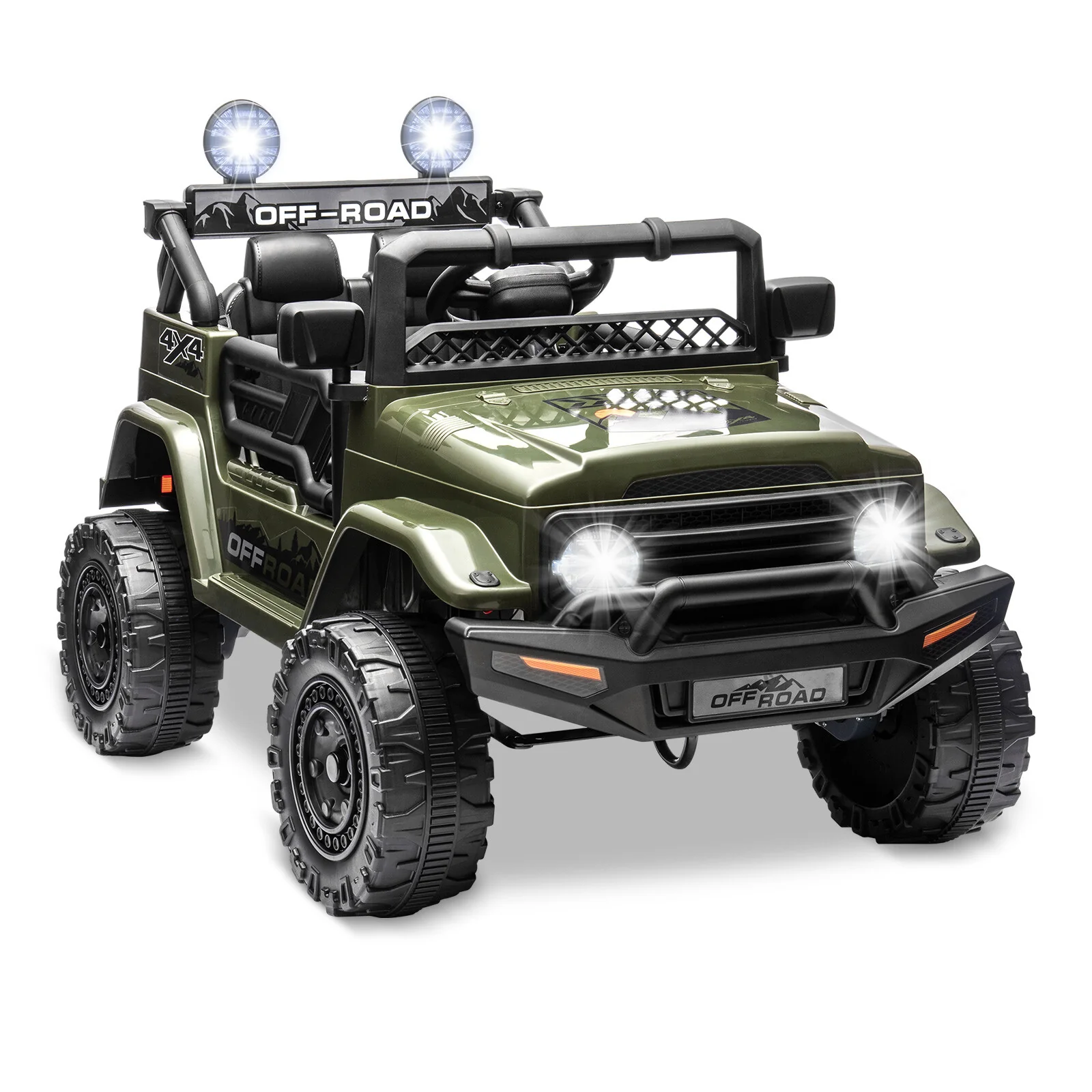 12V Kids 2-Seater Electric Ride-On Jeep Truck with Remote Control - Image 19