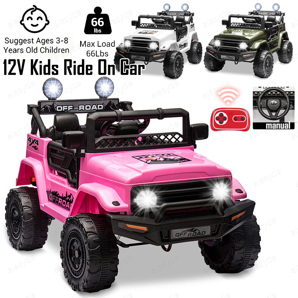 12V Electric 2-Seater Kids Ride-On Jeep Truck with Remote Control - Image 11