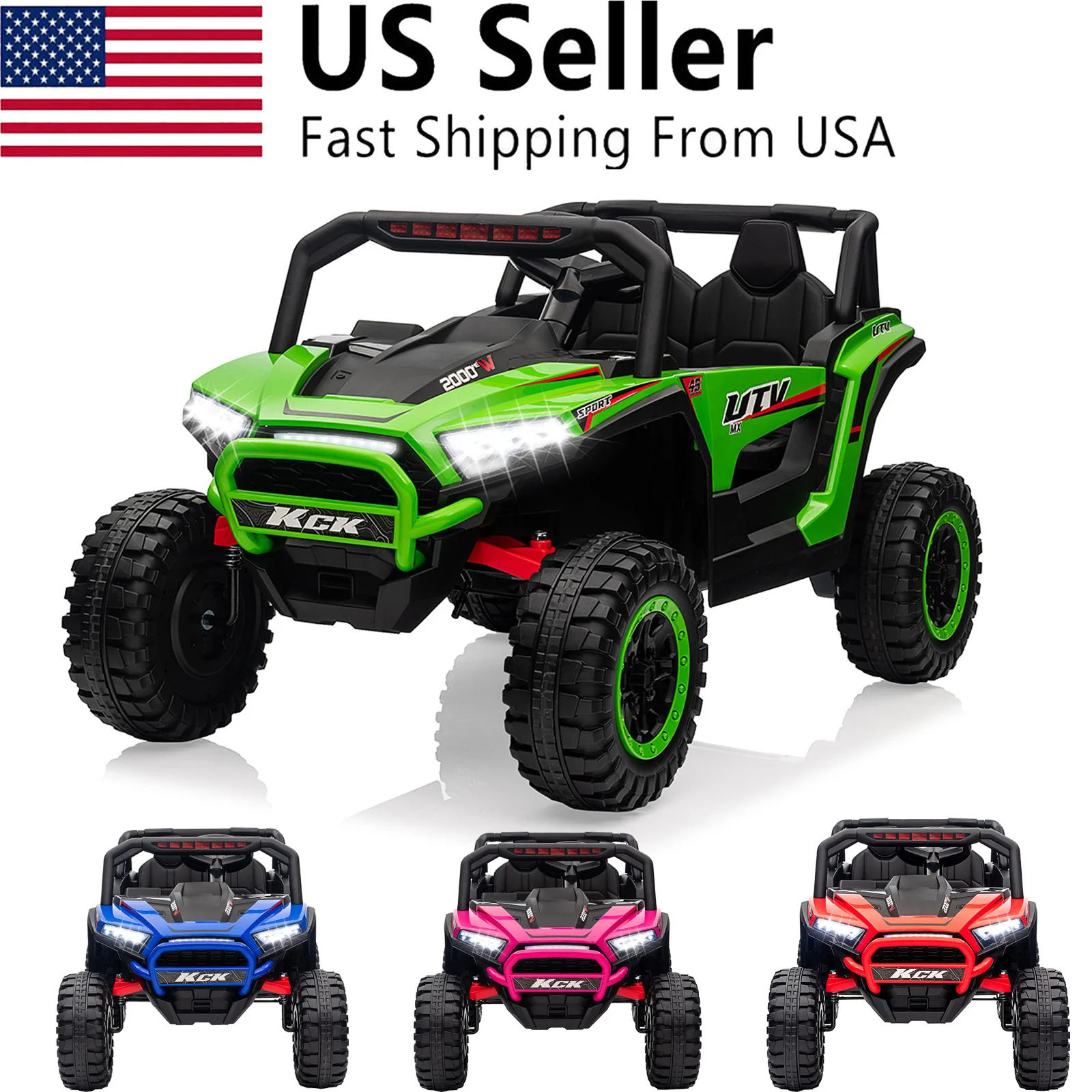 12V Electric 2-Seater Ride-On Truck for Kids with Remote Control - Image 5