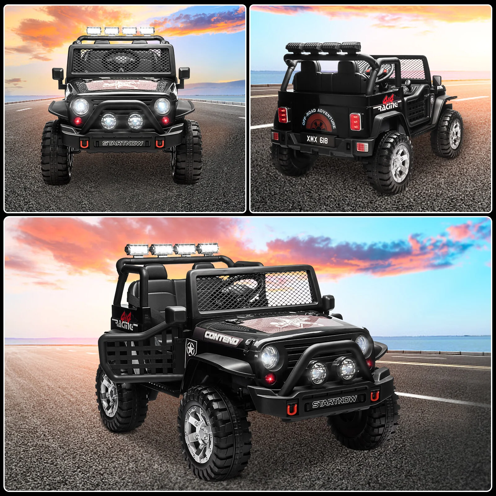 12V Electric 2-Seater Kids Ride-On Jeep with Remote Control - Image 8