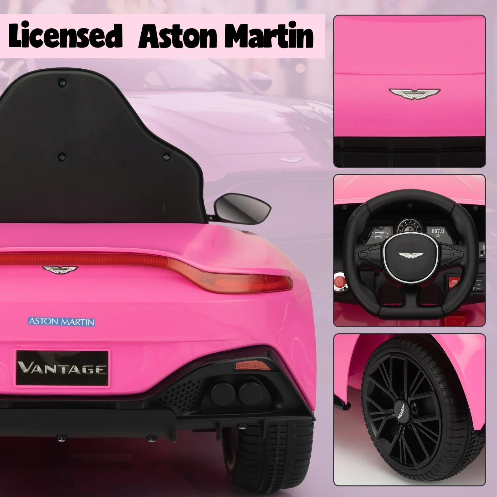 12V Licensed Kids Electric Ride-On Car with Remote Control - Image 16