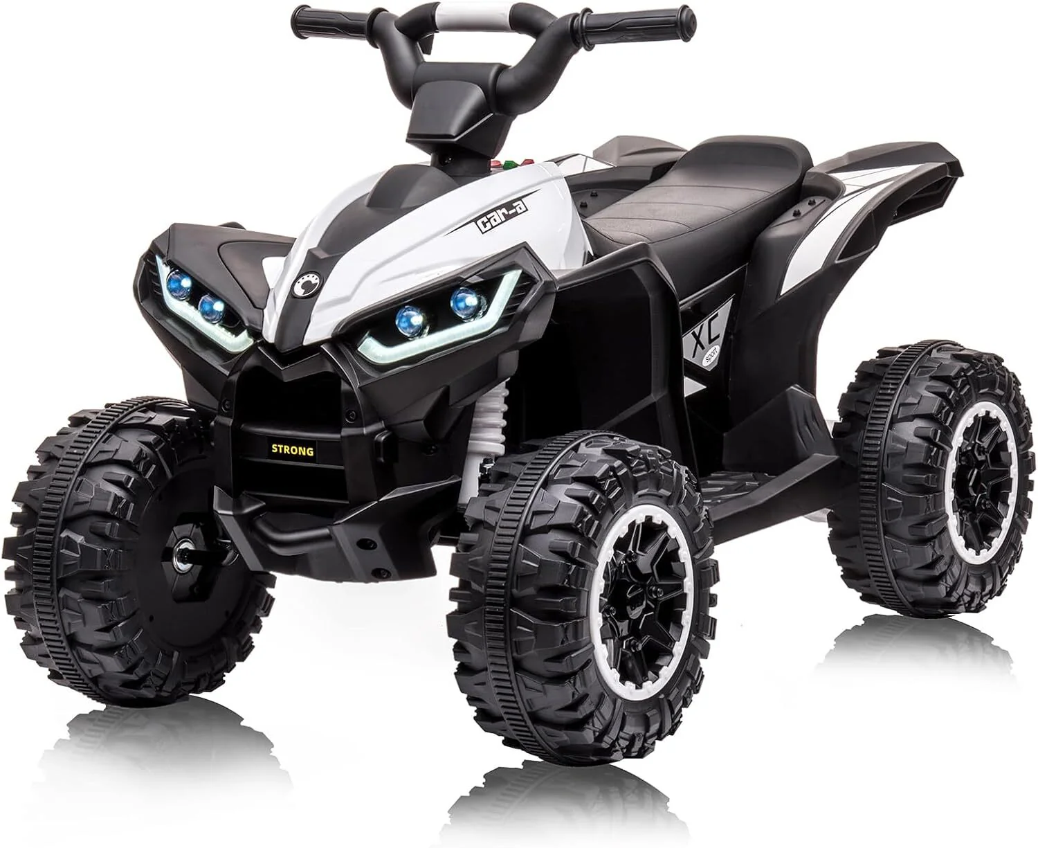 12V Kids Ride-On ATV with Parent Remote Control, Treaded Tires, 2 Speeds, and Music