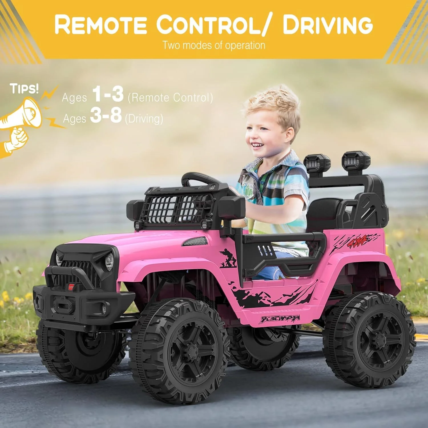 12V Battery-Powered Kids Electric Off-Road Ride-On Car Toy - Image 13