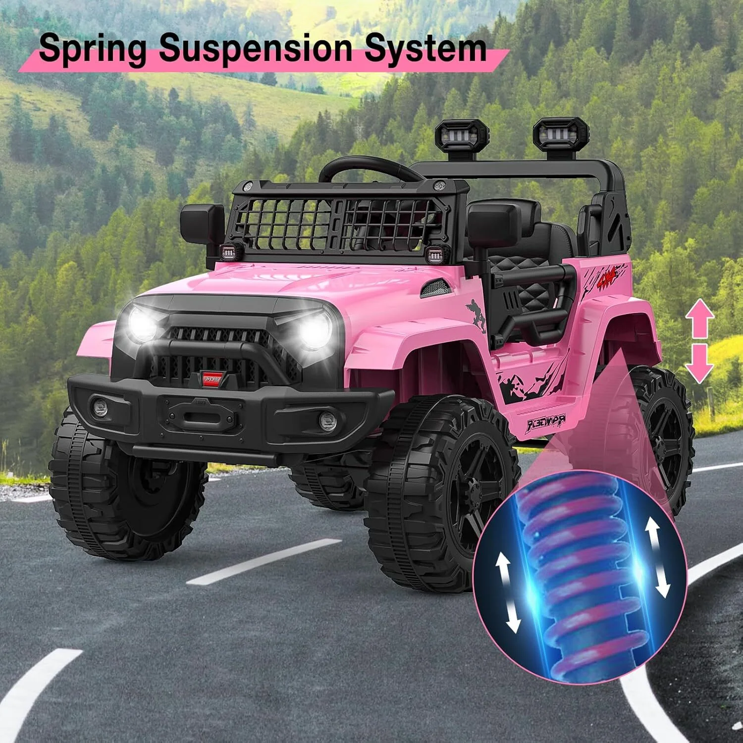 12V Battery-Powered Kids Electric Off-Road Ride-On Car Toy - Image 3