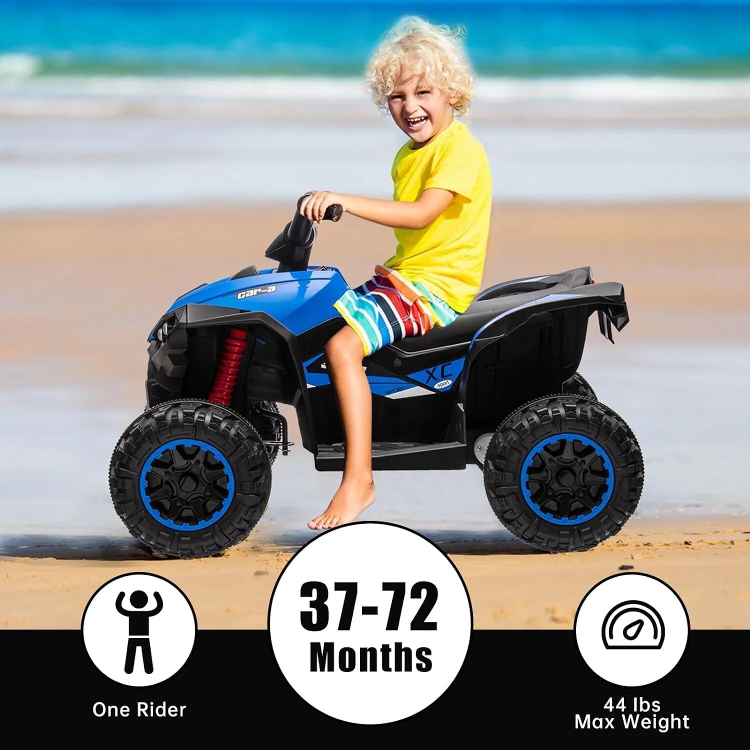 12V Electric Battery-Powered 4-Wheeler Ride-On ATV for Kids Age 3 and Up - Image 5