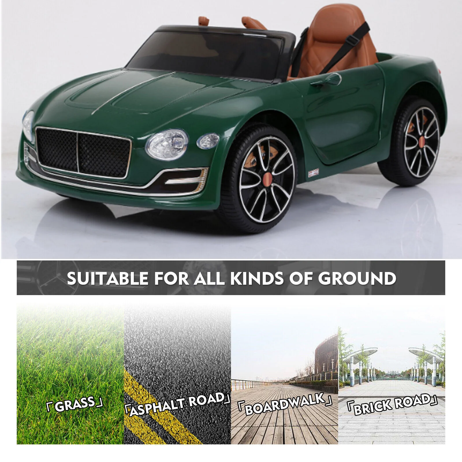 12V Electric Kids Ride-On Car with Battery Power, LED Lights, and Remote Control Toy - Image 7