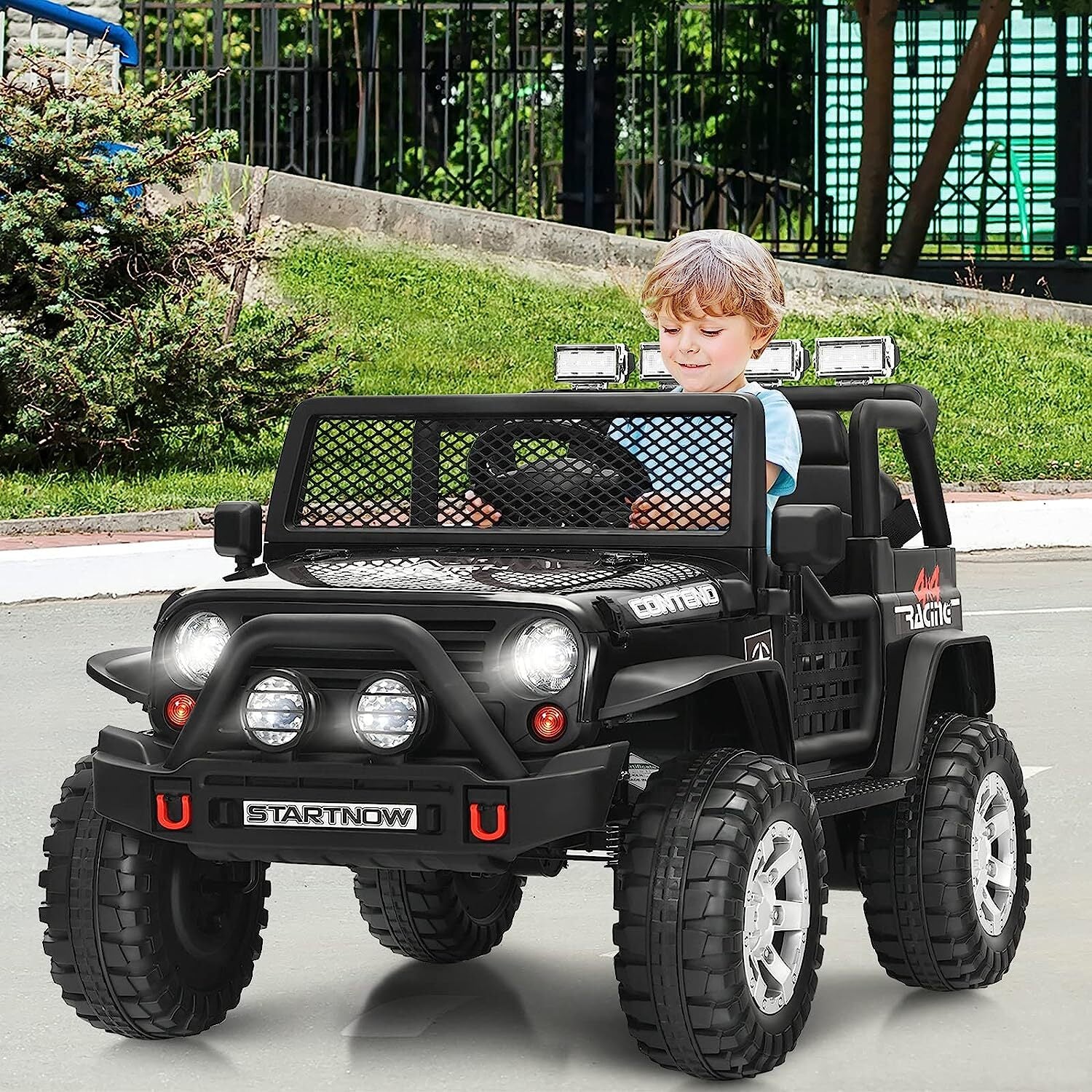 12V Electric 2-Seater Kids Ride-On Jeep Truck with Remote Control - Image 11