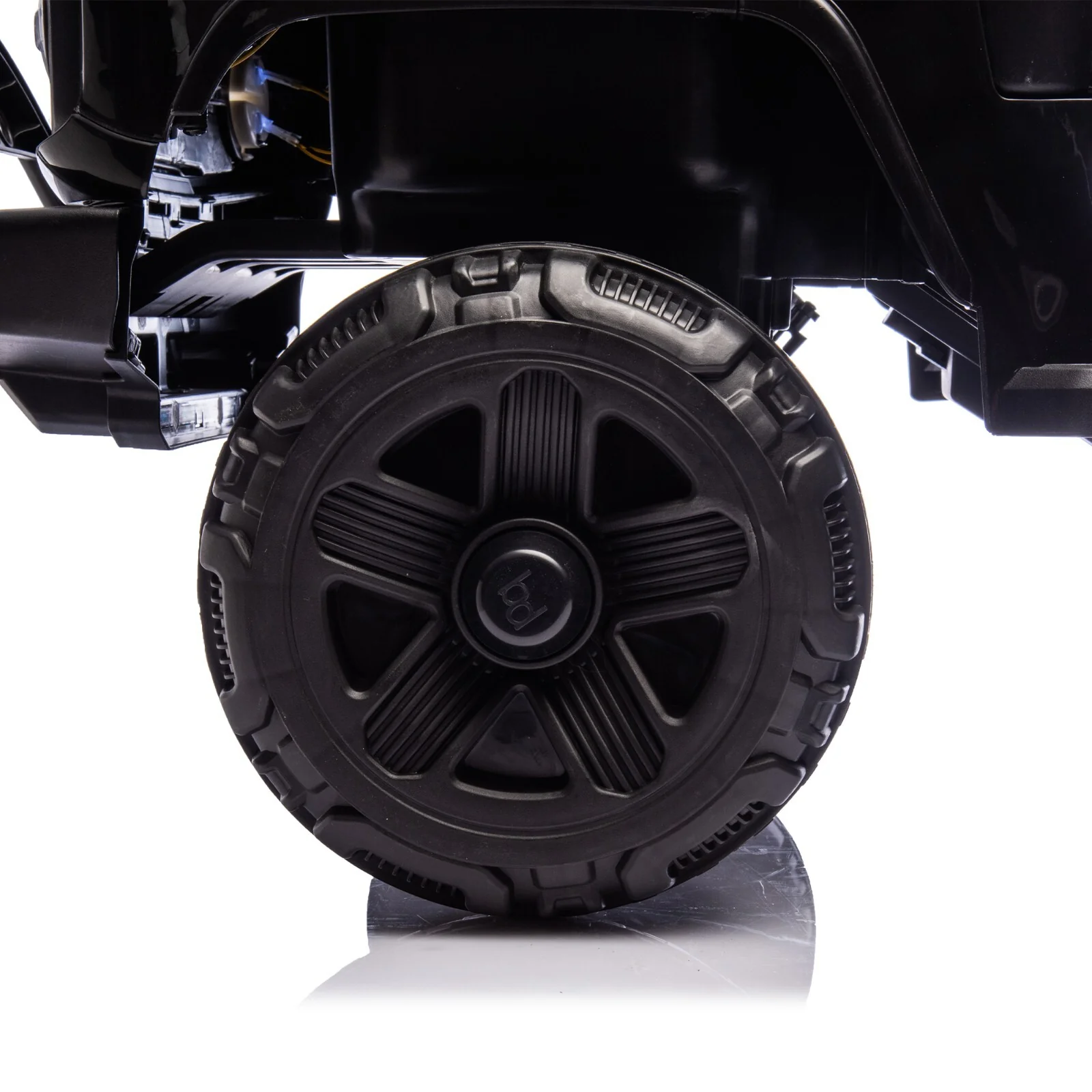 12V Electric Ride-On Truck for Kids with Remote Control, 6-Wheel Suspension, Black - Image 16