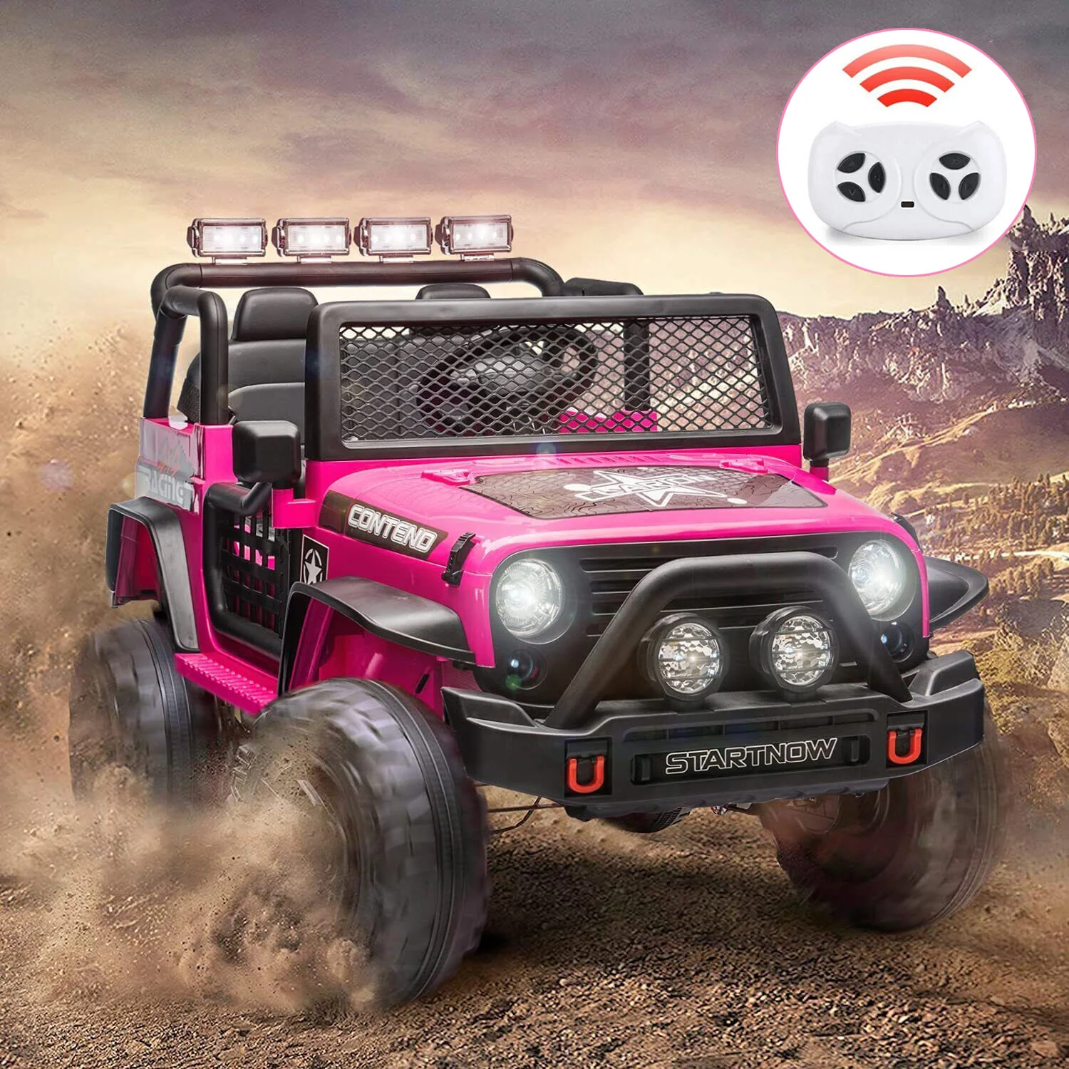 12V Electric 2-Seater Kids Ride-On Jeep Truck with Remote Control - Image 13