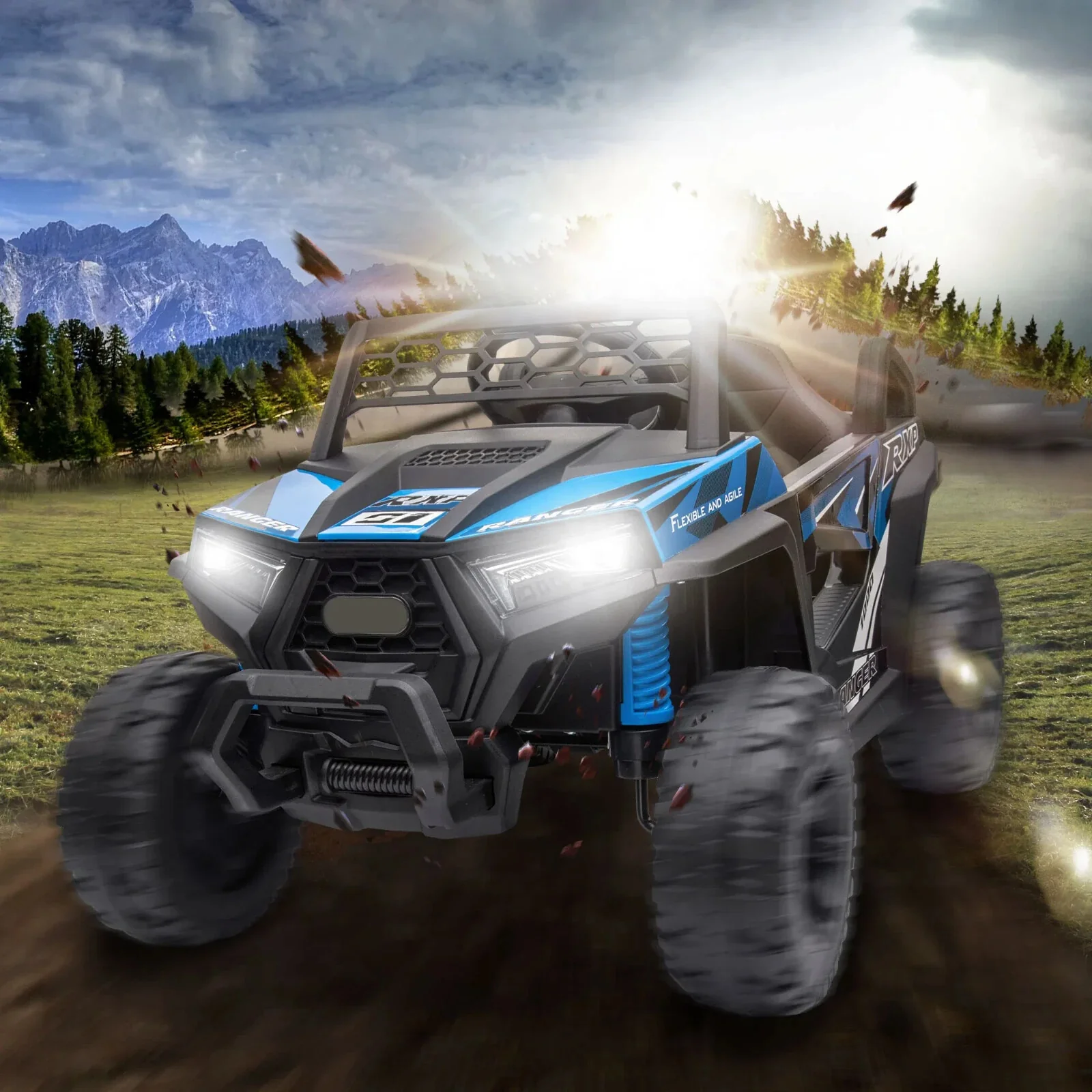 12V Electric Kids Ride-On Off-Road 4-Wheeler UTV Car Toy Available in 3 Colors - Image 12