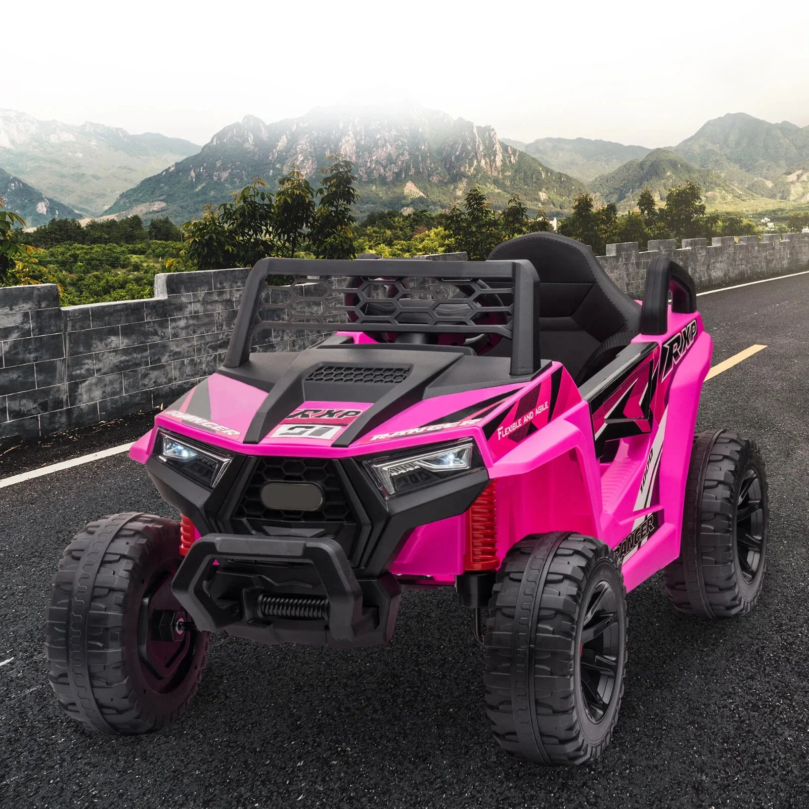 12V Electric Kids Ride-On Off-Road 4-Wheeler UTV Car Toy Available in 3 Colors - Image 22